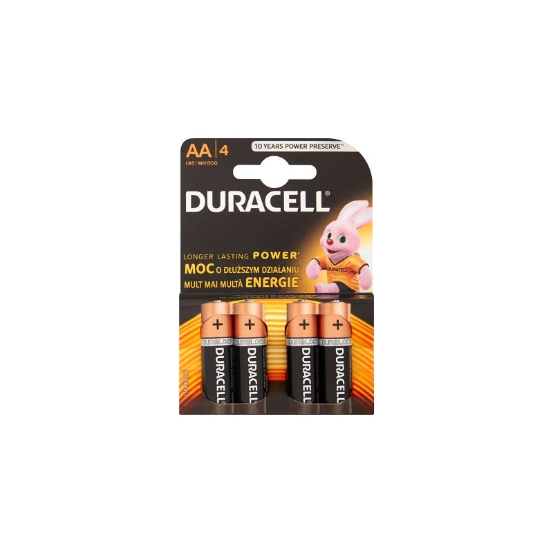 Duracell Pilas alcalinas AA 1.5v (paquete de 2) MN1500 (LR6)