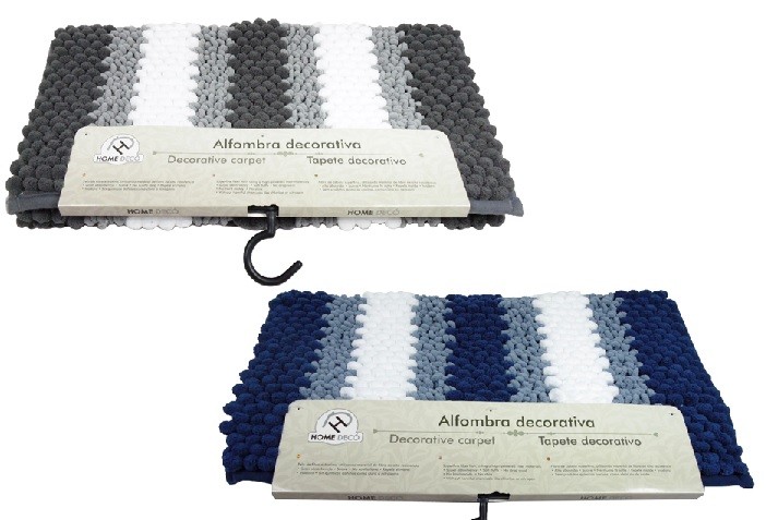 Maim alfombra antideslizante para bañera 60×38 cm transparente azul – Gedy