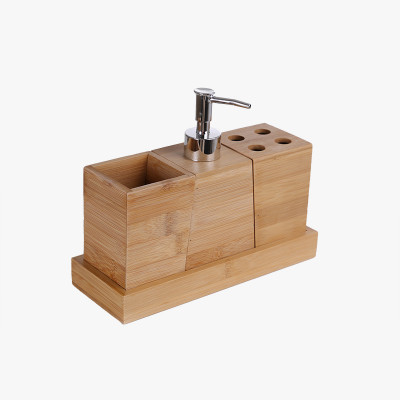 Set 3 piezas baño madera