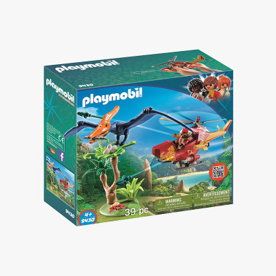 Set Playmobil con helicóptero y dinosaurio | Tiendas MGI
