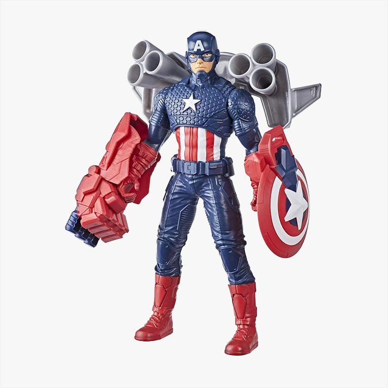 Eclipse solar Reanimar Pantalones Figura acción Marvel con accesorios Capitán América | Tiendas MGI