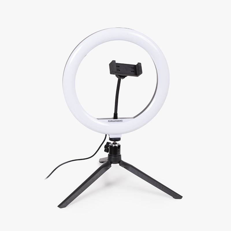 Aro de luz led sobremesa para selfies 25 cm diámetro