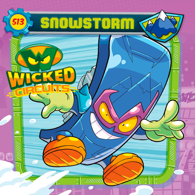 snowstorm personaje de superthings